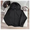 Sudadera con capucha de punto pesado para hombre, nuevo estilo primavera/otoño 2026, marca trendy americana, chaqueta con cremallera casual holgada para pareja