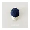 Chapéus Infantis 2026 Primavera Novo Estiloso Boné de Baseball Color-Blocking para Meninos e Meninas, Estilo Coreano Bordado com Letras Boné de Bico de Pato