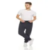 Calça Esportiva Casual Popular de Tamanho Europeu Amazon Transfronteiriça Masculina com Zíper de Lã Espessada Fitness Corrida Cor Sólida Calça de Moletom