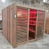 Cámara de Sudoración de Cedro Rojo Importado, Caja de Sudoración y Fumigación, Sala de Vapor Seco y Ondas de Luz Venta Directa, Estufa de Sauna, Sala de Sauna de Vapor Húmedo