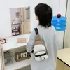 Bolsa de Peito Popular Coreana para Meninos e Meninas Moda Cor Contrastante Mini Bolsa Transversal Infantil 2025 Nova Carteira de Moedas Infantil Tendência