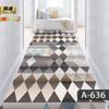Alfombra sencilla recortable para puerta de entrada, pasillo, escaleras, 3D, larga, para el hogar y el hotel.