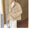 Chaqueta de calle elegante de marca de moda para hombre, ropa de trabajo de moda con cuello de solapa, abrigo vintage coreano nuevo para otoño e invierno para hombre