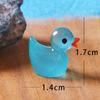 Pato Luminoso Pequeño Micro Paisaje Adorno Pequeño Dibujo Animado Tridimensional Decoración Miniatura Accesorios Pequeños Manualidades de Resina Adorno