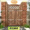 Puerta de Madera Anticorrosión Estilo Rústico, Puerta de Reja de Madera para Patio, Puerta de Jardín, Puerta Pequeña, Puerta de Reja, Puerta de Media Altura, Reja Exterior, Interior