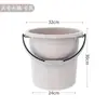 Cubo de almacenamiento de agua para el hogar, cubo grande de plástico engrosado, cubo redondo grande portátil para dormitorio de estudiantes con cubo de ropa resistente a caídas, lavabo