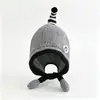 Gorro de Punto para Protección Auditiva Infantil para Otoño e Invierno, Lindo Gorro de Lana Tejida para Bebé de Pingüino Pequeño con Sonido, Cálido y a Prueba de Viento