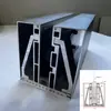 Perfil de aleación de aluminio con ranura para vidrio sin marco y ranura en forma de U Barandilla de balcón Barandilla fija expuesta al exterior del ático