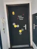 Adesivo de porta Decoração com adesivo de feltro Porta de entrada Feltro fofo Renovações da comunidade Adesivo de porta anti-colisão Uso doméstico Ou Chuang Decoração autoadesiva