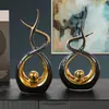 Adornos modernos de cerámica de lujo ligero para sala de estar, recibidor, mueble de TV, escritorio de oficina creativo, mueble de vino, decoraciones para inauguración de casa
