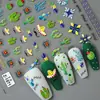 Adesivos de Unha Artística para Meninas Bonitas Celebridade da Internet Ultra-Finos Menina Mágica Shin-Chan Decalques de Unha Série de Desenhos Animados Joias para Dedos