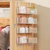 Estante de Almacenamiento para Armario, Cesta de Almacenamiento para Bolsos, Estante Lateral para Gabinete, Organizador de Ropa Interior y Ropa, Cesta Colgante para Armario
