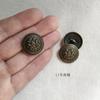 Botones de metal estilo retro Xiaoxiang, abrigo de tweed de la época medieval, abrigo de nácar, botones de mujer, hebilla de lana, hebilla de abrigo