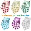 Pegatinas de colores holográficas láser transfronterizas, pegatinas de recompensa para niños al por mayor, pines de flores pequeñas, pegatinas para el aula escolar, diseños florales