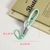 Llavero de cuerda para mochila, mosquetón tejido de nailon, cordón para bolsa, colgante de muñeca colorido, adorno de estrella, cuerda doble