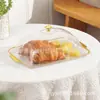 Tapa Transparente para Lata de Mascota Tapa Antipolvo Tapa para Bandeja Redonda Rectangular Tapa para Conservación de Alimentos Uso Comercial