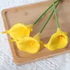 Sensación de PU lirio de cala flor artificial estilo nórdico ins accesorios para el hogar adornos arte floral de boda flor artificial flor decorativa