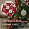 Decorações para árvores de Natal, pingente de bola de Natal, pequenos acessórios, decoração de vestido, verde, dourado, vermelho, faça você mesmo, pingente