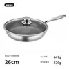 Sartén de Acero Inoxidable con Panal de Abeja de Pantalla Completa Transfronteriza Sartén Antiadherente con Menos Humo de Aceite Sartén para Freír Bistec Omelette Modelo Plus