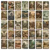 Compra directa transfronteriza de 36 tarjetas temáticas vintage de aventura y exploración para que los entusiastas de la aventura las coleccionen, regalen y decoren