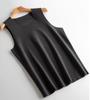 Ropa interior térmica para hombre, chaleco rojo sin costuras, para boda, ajustado, de terciopelo, con forro de terciopelo de doble cara.