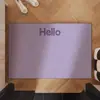 Felpudo de Bucle de Seda Estilo Minimalista para Entrada, Felpudo Exterior para Quitar Barro, Felpudo Doméstico Resistente al Desgaste y Personalizable