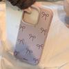 Estilo Ins Pantalla Completa Lazo Apple 17Pro Max Funda para Teléfono Móvil Iphone15 Adecuado para 14 Cubierta Suave 16 Estilo Coreano 12