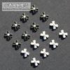 Joyería de aleación para uñas estilo Chanel, goteo de perlas, lazo blanco y negro, nueva decoración de uñas francesa simple para celebridad de internet