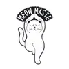 Broche Creativo de Animal de Dibujos Animados Gatito de Yoga Pin de Metal Insignia Linda Casual Accesorio para Mochila Versátil de Moda