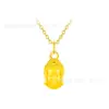 Colgante de Oro Puro 999 Shuibei Gold Cadena de Clavícula de Oro Duro 3D Set de Regalo de Promoción para la Industria de la Belleza Artículo Caliente de Transmisión en Vivo