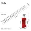 Regla triangular extendida de aleación de aluminio para carpintería, regla de ángulo métrico, herramienta de medición de marcado y posicionamiento para carpintería