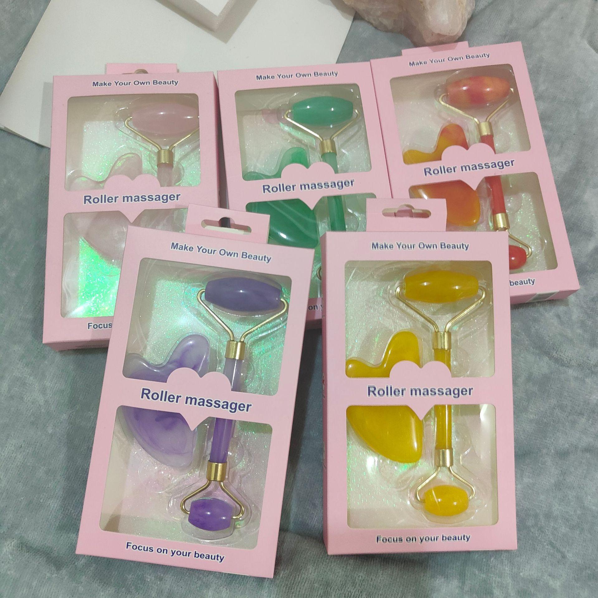 树脂蜜蜡玉石滚轮按摩器