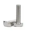 Tornillo de ranura en T de acero inoxidable 304 Tipo Europeo 20 Tipo 30 Tipo 40 Perfil de aluminio Placa de presión para moldes de ranura en T Tornillo M5 M8 M10