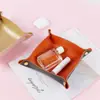 Bandeja de almacenamiento de cuero Estilo nórdico para escritorio Bandeja de almacenamiento Estilo ins Bandeja de almacenamiento para cosméticos, joyas, llaves Transfronterizo