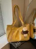 Bolsa de Ombro Feminina Simples Estilo Coreano Nova Outono 2026 Bolsa Tote Vintage Fashionável Versátil Bolsa de Mão para o Dia a Dia