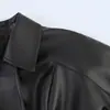 Venta Caliente Transfronteriza de Aliexpress Nueva Ropa para Mujer Primavera 2026 Elegante Chaqueta con Cinturón de Cuero Sintético 3046109