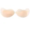 Almohadillas de Seno Sólidas de Silicona con Forma de Mango para Mujer, Protectores de Pezón Invisibles y Sin Costuras, Sujetadores Finos de Verano, Protectores de Pezón Strapless para Vestido de Novia