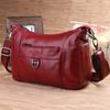 Bolsa Feminina Transfronteiriça Bolsa Transversal Couro de Vaca Bolsa para Mãe Bolsa para Mulheres de Meia-Idade e Idosas Bolsa Feminina de Couro Genuíno Bolsa para Idosos Bolsa de Ombro