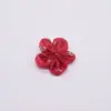 Nuevos Accesorios de Flor de Cinco Pétalos con Lazo Brillante Accesorios para Ropa Materiales Semi-Terminados Hechos a Mano Joyería DIY Accesorios para Zapatos y Calcetines