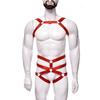 Bambú como ropa comercio exterior europeo y americano arnés de alambre hueco correa sexy SM traje divertido para hombres adultos NZN0004