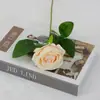 Rosas Artificiales de Terciopelo para Decoraciones de Boda, Flores Falsas, Rosas Búlgaras Transfronterizas, Flores Artificiales para el Día de San Valentín al por Mayor
