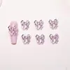 Kt Gato Lazo Cinta Decoraciones para Uñas Resina Accesorios Pequeños Lazo de Cinta Aretes DIY Accesorios para Uñas Portátiles