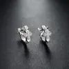 Pendientes de Aro Cruzados de Zirconia Transfronterizos para Hombres, Pendientes de Aro Lisos, Pinzas para Orejas de Rayo, Colgantes para Orejas, Accesorios para Orejas para Mujeres, Muestra en Vivo de Tiktok
