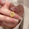 Anillo Enroscado Serpiente Espíritu Dorado Año del Zodíaco Año de la Serpiente Hebilla de la Paz Anillo de Dedo Sentido Avanzado Nuevo Anillo de Cola Chino