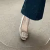 Zapatos de Mujer que Aumentan la Altura Estilo Francés 2026 Modelo Nuevo Primavera y Otoño con Hebilla de Pedrería Estilo Hada para Combinar con Faldas Elegantes Bailarinas para Mujer