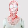 Bufanda de Red con Pedrería Europea y Americana para la Cabeza Tendencia para Fiestas, Carnavales, Máscara Brillante, Sombrero de Fiesta Personalizado para Adultos