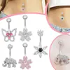 Gaibei Europeo y Americano Transfronterizo Más Vendido Zircón Elefante Clavo de Ombligo Joyería de Piercing Corporal Anillo de Ombligo Fábrica de Comercio Exterior Venta al por Mayor