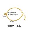 Nuevo Pulsera de Oro Arena de Vietnam Marea Nacional Método Antiguo Jiyan Pequeño Oro Tuo Fat Fu Pulsera Joyería de Cobre Chapado en Oro de Lujo Ligero para Mujer