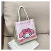 Bolsa de Lino Pacha Perro Dibujo Animado Sanrio Retro Pequeña de Lino Regalo Bolsa de Lona de Lino Hello Kitty Kuromi