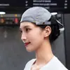 Gorro de chef de hotel, gorra de trabajo para camarero, sombrero unisex para tiendas de pasteles y té de leche, boina para cocina y catering con logotipo impreso